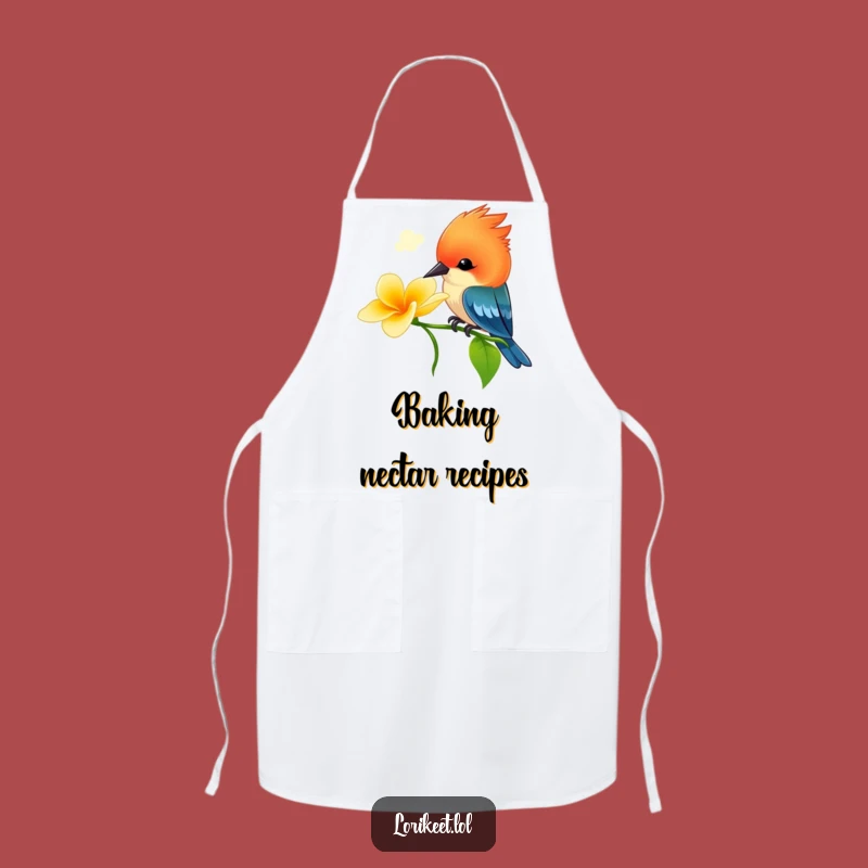 Funny Crested Bird Apron: Playful Chef Bird, Practical & Funny Gift
