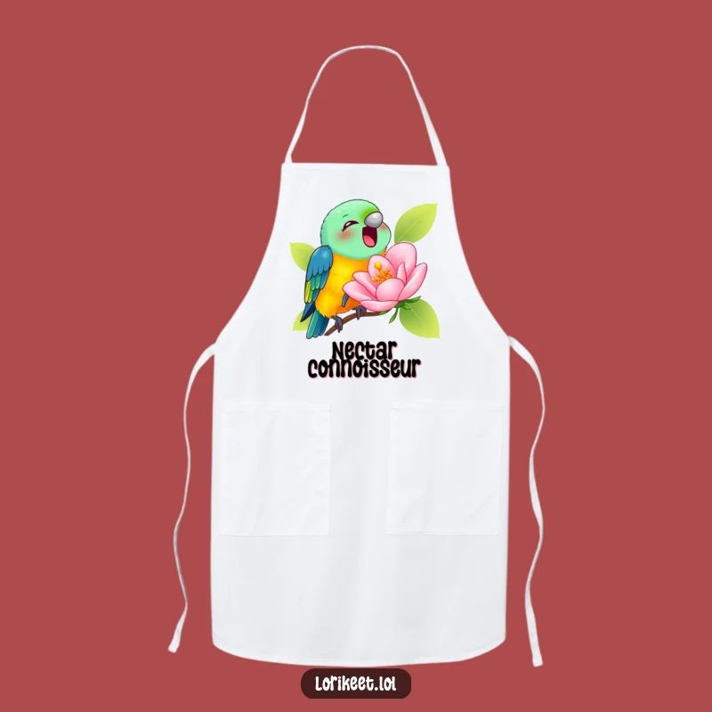 Funny Lorikeet Blossom Apron: Chef Nectar Wear, Perfect Funny Gift