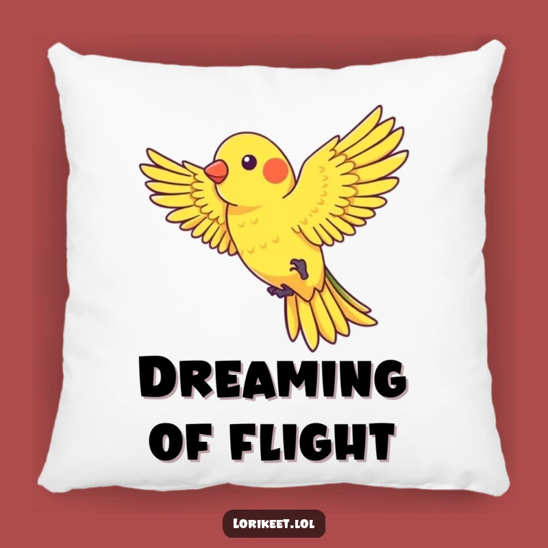Funny Wind Rider Lorikeet Pillow: Cozy Flight Cushion, Perfect Funny Gift