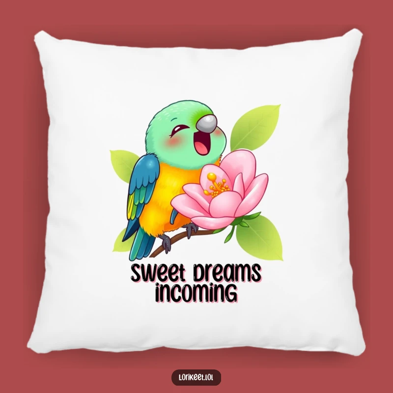 Funny Lorikeet Blossom Pillow: Cozy Nectar Cushion, Perfect Funny Gift