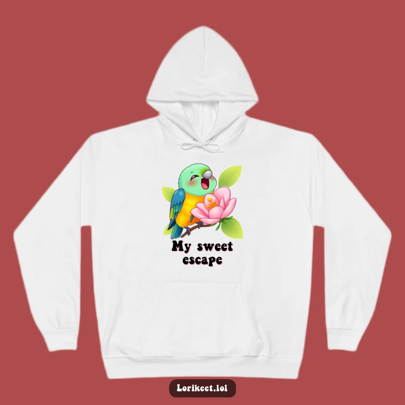 Funny Lorikeet Blossom Hoodie: Cozy Nectar Sweatshirt, Perfect Funny Gift