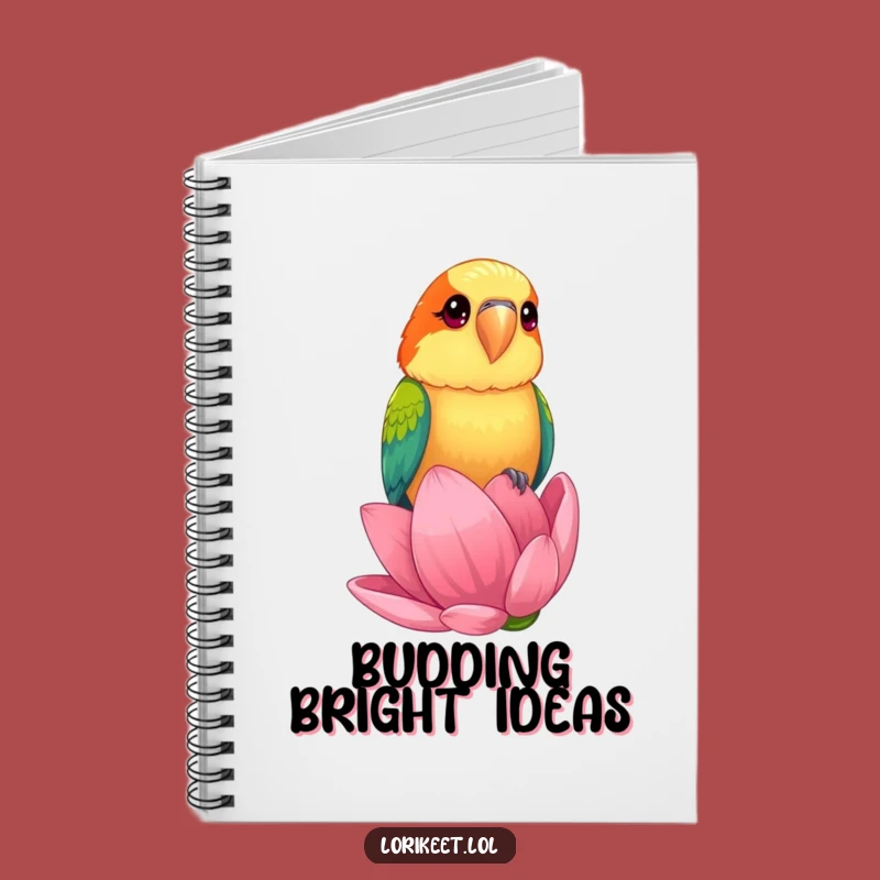 Funny Lorikeet Flower Notebook: Bird Journal, Perfect Funny Gift