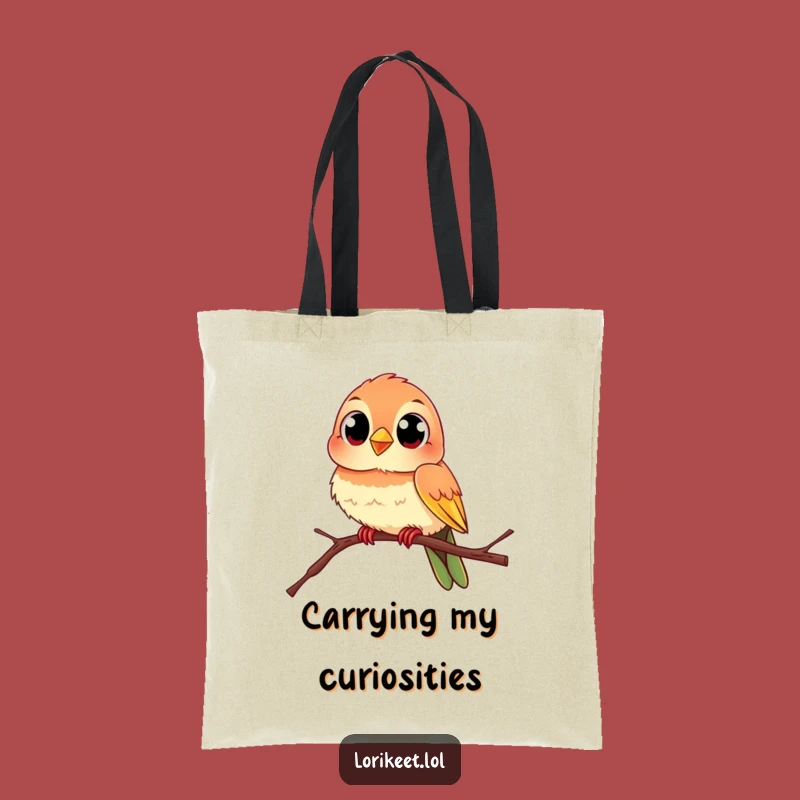 Funny Lively Bird Tote Bag: Curious Eyes Design, Practical Funny Gift