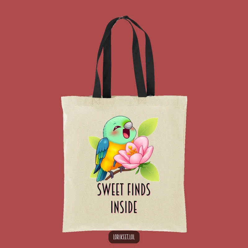 Funny Lorikeet Blossom Tote Bag: Nectar Carryall, Perfect Funny Gift